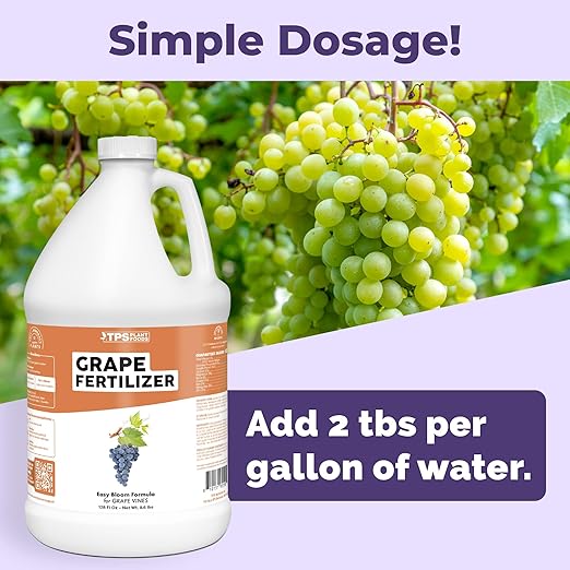 Grape Fertilizer – Liquid Plant Food for Bigger Harvests, Stronger Vines & Better Fruit Development, 1 Gallon