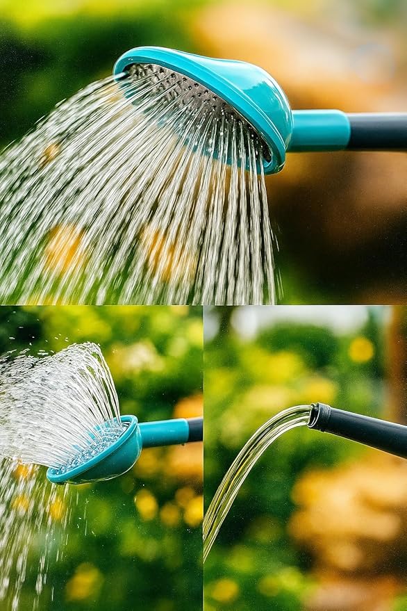 3-Pack 2 Gallon Watering Can, Garden Watering Can Outdoor, Large Plant Watering Can with Long Spout, Non-Slip Handle, Leak-Proof Plastic Watering Can
