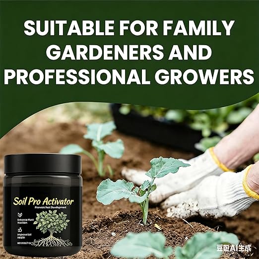 Soil Pro Activator for Plants, Organic Soil Pro Activators and Plant Fertilizers, Lawn & Garden Soil Conditioner, Promotes Root Growth & Nutrient Uptake (2Pcs)