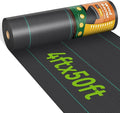 4ftx50ft Weed Barrier Landscape 3.2oz Fabric Heavy Duty, Woven Weed Control Cloth, Woven Geotextile Fabric for Underlayment, Gardening Ground, Commercial Driveway Weed Block Cover Mat