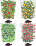 4Ft x 6Ft Blueberry Bush Netting Cover,4 Pack Bird Netting for Blueberry Bushes, Garden Netting Insect Pest Barrier with Drawstring, Plant Fruit Tree Netting Net for Garden Protection
