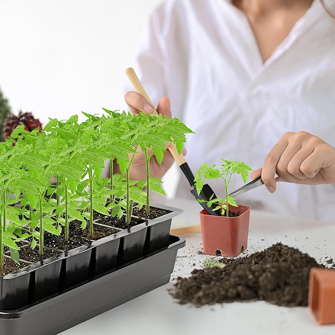EBaokuup 12 Pcs 12-Cell Replacement Capillary Mats-18.5 x 3.5 Inches Self Watering Seed Starting Mat-Capillary Mats for Indoor Gardening Greenhouse Plant Seed Starting