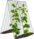 Metal Cucumber Trellis Foldable,Garden Trellis for Climbing Outdoor Plants,Tomato Plant Support,Green Bean Trellis,Vegetable Trellis,Zucchini Trellis,Plant Holders for Outside (1 Pack)