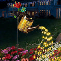Solar Watering Can Lights, Waterproof Garden Lanterns with Shepherd Hook, Butterfly Hanging Lanterns Decor for Patio Yard Lawn Walkway, Perfect Gardening Gift for Women Mom Grandma (Hummingbird-A)