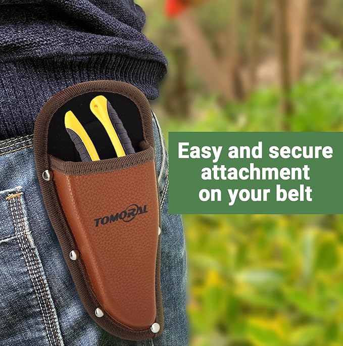 Pruner Holster Pruning Shears Hanging Pouch PU Leather Pliers Pruner Holder for Hand Pruner, Garden Shears,Clippers1