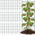 Hicarer 16 Pack Square Tomato Cage Heavy Duty Tomato Cages for Garden Vegetable Plant Trellis Stakes Plant Support Stake Tower for Climbing Vegetables Plants Flowers Fruit (11.5 x 46 Inches,Green)