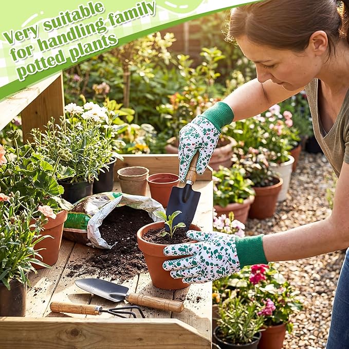 8 Pcs Plant Lover Gift Set for Women Gardening Gifts with Floral Canvas Tote Bag 12oz Coffee Mug Socks Garden Hand Tools Gloves Plants Themed Gift for Mother's Day Birthday Outdoor Women Plant Lover