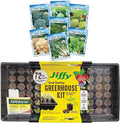 Jiffy Plant Germination Kit - Greenhouse Starter Kit, Lightweight, GMO Free - 72 Cell, 2 Pack - Peat/Plastic