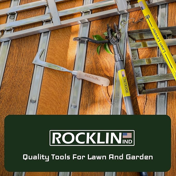 Rocklin Industry Cobra Hook 3-in-1 (24"/40"/57") Cultivator, Heavy-Duty Garden Hand Tool for Weeding, Digging & Soil Loosening – Three Lengths, Stainless Steel Blade, Ergonomic Grip.