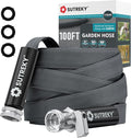 100ft Garden Hose, Ultra Lightweight All-Weather Water Hose, Durable & Flexible, Built-in Valve, Leak-free Connections, TPU Water Hose, Drinking Water Safe