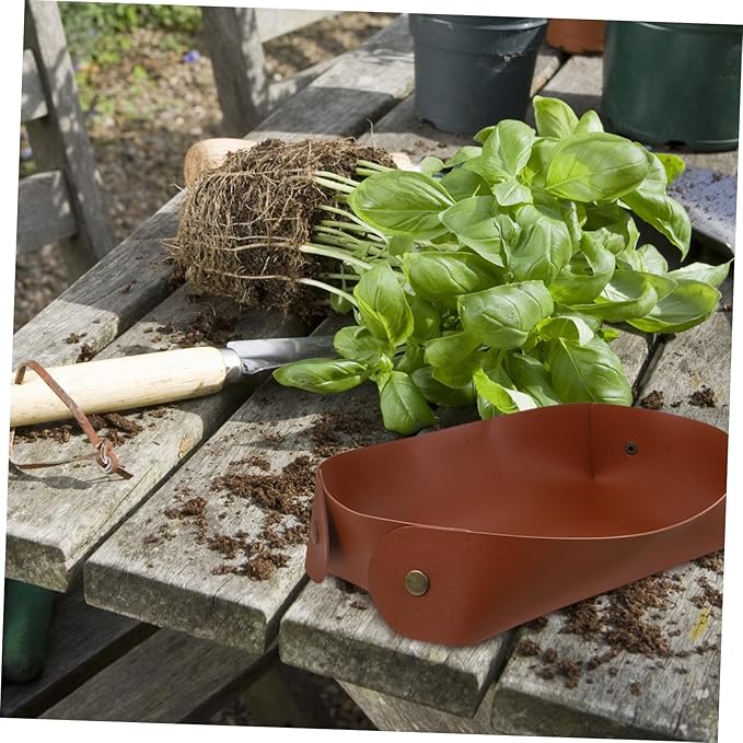 BESPORTBLE Gardening Tool Storage Box PU Organizer for Use Multi Functional Mat Tool Holder for Plants Versatile Storage for Items