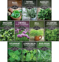 Indoor Herb Seeds Variety Pack | 10 Herbs for Planting – Basil, Mint, Parsley, Cilantro, Thyme, Dill, Chives, Oregano, Lemon Balm, Marjoram – Kitchen Garden Gift Set – Survival Garden Seeds