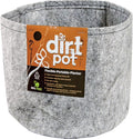 Dirt Pot Flexible Portable Fabric Planter, Grey, 65 Gallon