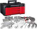CRAFTSMAN 230 Pcs Mechanics Tool Set, Socket Wrench Set, Car Tool Kit with VERSASTACK Toolbox, SAE and Metric,1/4 in, 3/8 in, and 1/2 Drive, Short and Long Arm Hex Keys (CMMT45306)