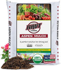 Brut Organic Aspen Mulch – 1 Cubic Foot, Natural Moisture Retainer & Root Protector – Odor-Free, Nutrient-Rich Bark Mulch for Landscaping, Garden Beds & Potted Plants