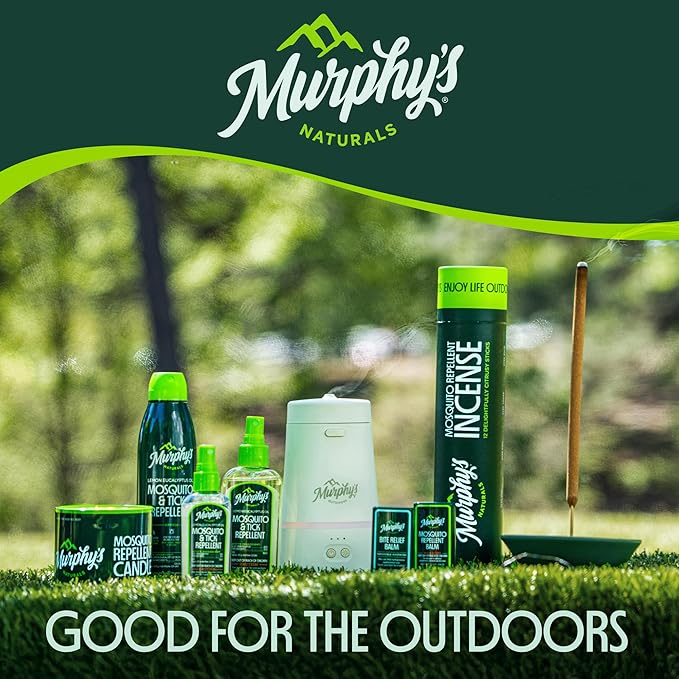 Murphy’s Naturals Mosquito Repellent Incense Sticks with Holder for Outdoor Yard, Citronella, 2.5+ Hours per Stick, 12 Sticks & 1 Holder