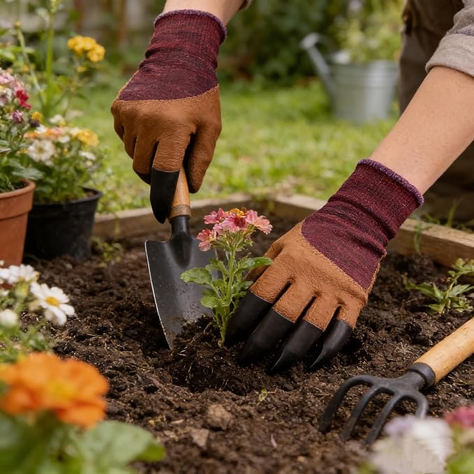 Gardening Gloves with Claw,Planting Waterproof Gardening Gloves,for Digging in The Garden,
