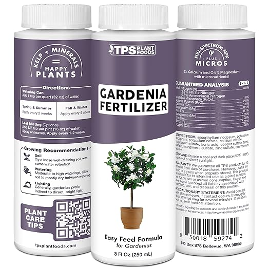 Gardenia Fertilizer for Gardenias, Camellia and Rhododendron Plants, Flowering Liquid Plant Food, 1 Gallon (128 oz)