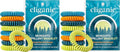 Cliganic 100 Pack Mosquito Repellent Bracelets for Adults & Kids - Natural DEET-Free Bands, Individually Wrapped