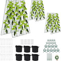 Foldable Cucumber Trellis 3 Pack, 48" L x 34" W A-Frame Trellis, Climbing Plants Support Raised Bed Trellis, with Twist Ties & Plant Bags for Outdoor Yards Gardens