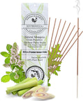 Farm Raised Candles USA Made - Bulk 5 Pack Mosquito Repellent Incense Plant-Based Natural Mosquito Gnat's & No See um Outdoor Patio Sticks Mintronella