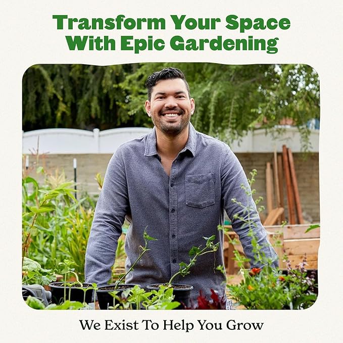 Epic Gardening Reusable Seed Starter Tray - 6 Cell/120 Seedling Starter Trays - Easy Watering, Indoor Greenhouse, Plant Starter, Gardener-Friendly for Seedlings | UV-Treated & BPA-Free - Sage Green