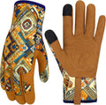 Leather Gardening Gloves for Women Thorn Proof Garden Gloves Touch Screen Working Gloves Gifts,M