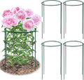8 Pack Peony Cages and Supports, 10" W x 16" H Plant Support Plant Stakes, Grow Through Plant Supports for Outdoor Plants, Plant Brace Flower Support Rings Hoops for Vegetables,Rose,Tomato,Orchids