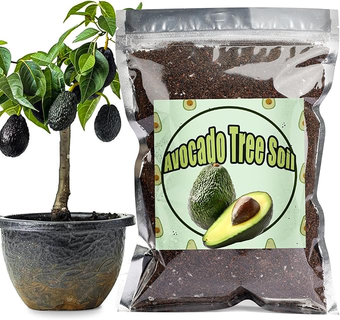 Organic Avocado Tree Potting Soil Mix 10qt, Enhance Growth and Transplant Success for Avocado Plants