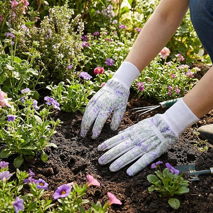 Women's Gardening Gloves Weeding and Thorn Resistant Work Gloves for Digging Planting Pruning Raking-Grown