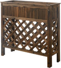 Convenience Concepts Planters & Potts Raised Patio Planter, Weathered Cedar