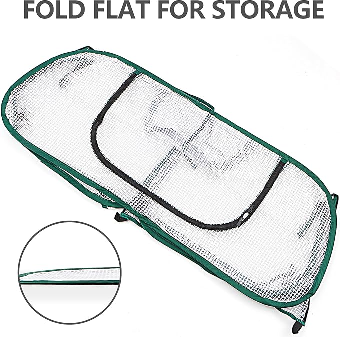 Pack of 2, Garden Bed Cover, 45"x22"x16"(H), Plastic Hot House, Garden Row Accelerator, Greenhouse, Freeze Protection Humidity Domes for Gardening Germination and Seedling Propagation