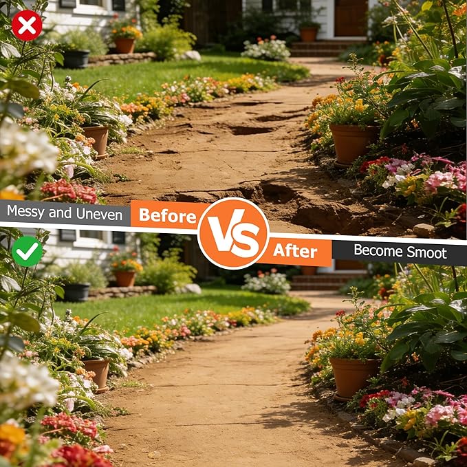 Tamper Tool, 59 Inch Long Handle Tamper Tool with Comfortable Grip,Heavy Duty Metal Garden Tool for Leveling Soil, Gravel,Driveway, Garden, Yard