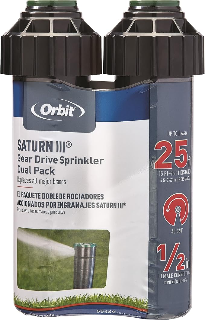 Orbit 55469 Saturn III Gear-Drive Rotor Water Sprinkler (Pack of 24)