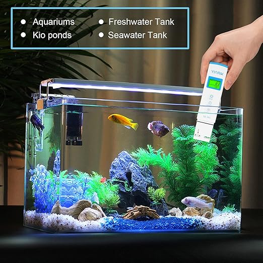 YINMIK Digital pH Meter TDS Meter Combo Accurate Measurement for pH TDS EC Temp with ATC, 2nd Generation Water Quality Tester with Horizontal Display for Hydroponic Swimming Pool Aquarium