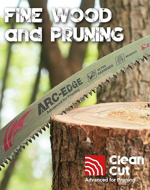 EZARC Japanese Teeth Reciprocating Saw Blades 12 Inch, Arc Edge Wood Pruning Saw Blades 6TPI for Tree Trimming, Wood Cutting, 3 Pieces