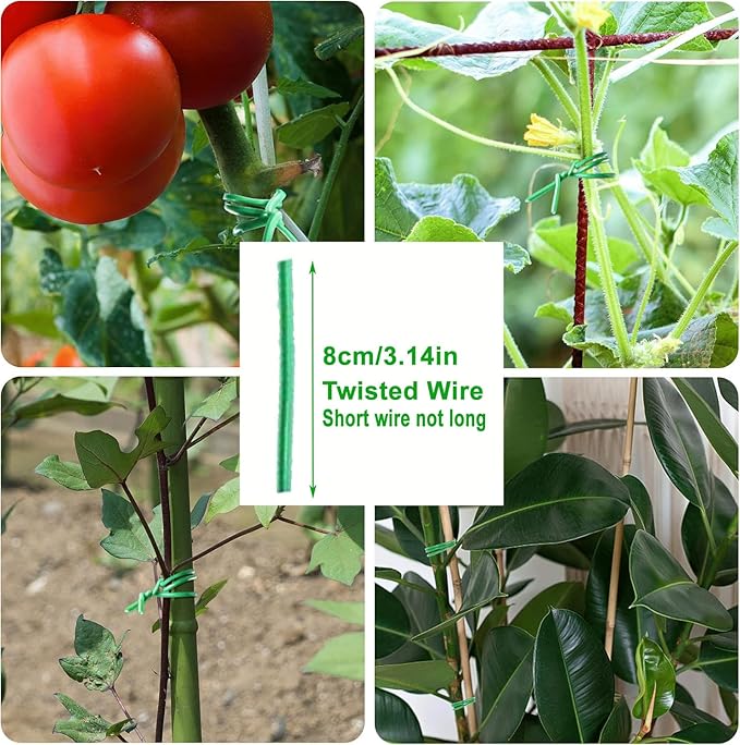15Sets Garden Stakes Set 72PCS with Fiberglass Plant Stakes Sticks Supports and Accessories, DIY 4ft 5ft 6ft 7ft Tomato Stakes for Tomato,Vegetables, Pepper, Indoor Outdoor Spring Plants