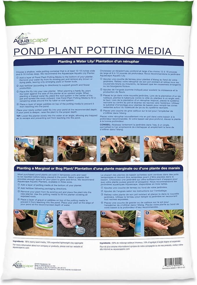 Aquascape 89002 Pond Plant Potting Media 10 Lbs for Pond Water Feature and Garden