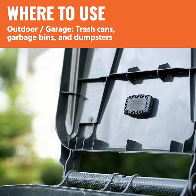 Terro T801SR Garbage Guard Trash Can Insect Killer - Kills Flies, Roach, Maggots, Beetles, and Insects in Outdoor Garbage Can (Pack of 2)