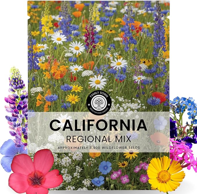 California Regional Mix – 3,500 Seeds for Planting – 2026 Season – 5 Gram Pouch