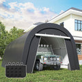 Heavy Duty Carport with 4 Cloth Bags, All-Weather Car Canopy with 2 Roll-up Doors, Portable Garage Storage Shelter Shed for Cars, Truck, or Garden Tools, 13' x 20'