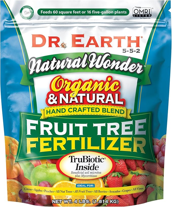 Dr. Earth Natural Wonder Organic Fruit Tree Fertilizer - 4lb 5-5-2
