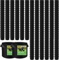 LITLANDSTAR 300 Pack Fabric Grow Bags, 7 Gallon Heavy Duty Fabric Pots Thickened Nonwoven Garden Pots with Handles, Reusable Growing Bags for Fruits, Vegetables, and Flowers