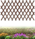 Expandable Wooden Latice Fence Panel, 1 Pack, 2.2 x 5.2 Ft Large Wood Garden Trelis for Climbing Plants, Outdoor Privacy Fence Wall for lvy Rose Vine, Patio Yard Balcony Decor
