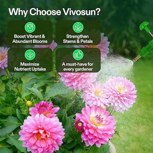 VIVOSUN Bloom Juice (0-6-4), Flowering Supplement Liquid Fertilizer for Flowering Stage, Concentrated Plant Food for All Flowering Plants, 32 Ounces/1 Quart (Pack of 2)