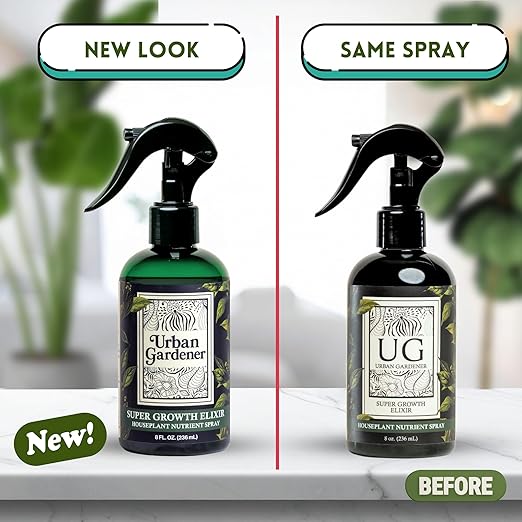 Organic Leaf Wellness Spray for Plants - Protect & Nourish Your Plants w/Chitosan, Yucca Extract, Liquid Kelp and Essential Oils - 8 oz House Plant Spray Bottle