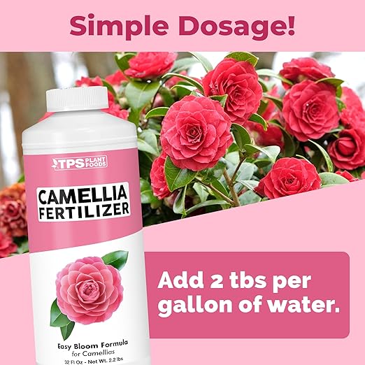 Camellia Fertilizer, Complete Liquid Camellia Plant Food, 32 oz (1 Quart)