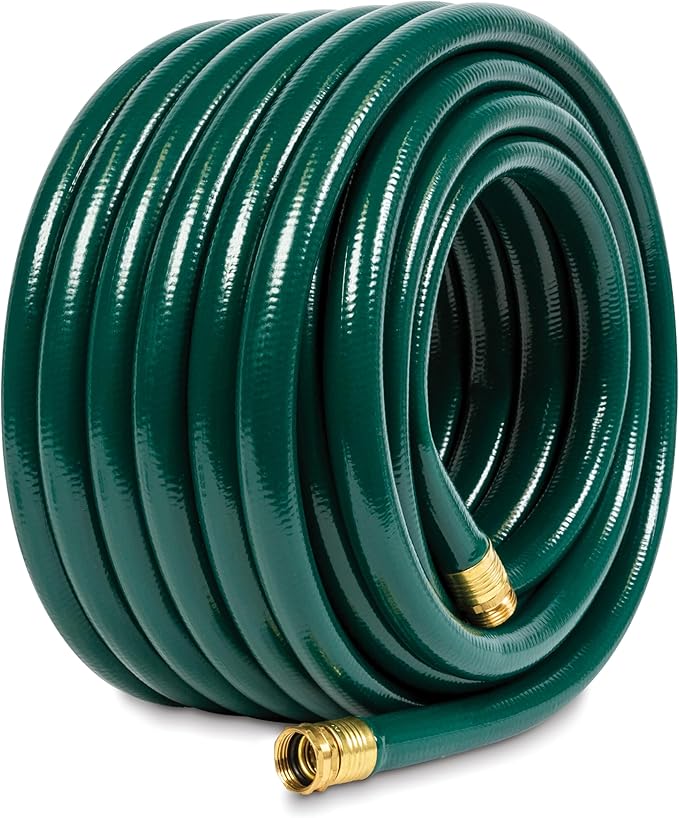 Gilmour Flexogen 3/4 in x 75 ft Garden Hose, Heavy Duty Water Hose, Flexible and Kink Resistant Outdoor Hose, Green