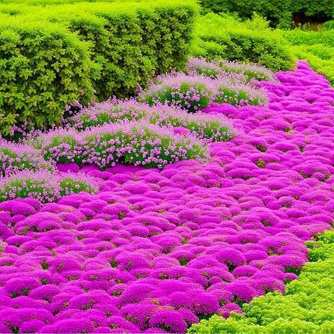 Creeping Thyme Seeds for Planting - 20000+ Magic Creeping Thyme Seeds Ground Cover Plants Heirloom Flowers Non-GMO Perennial Thymus Serpyllum Seeds