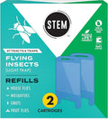 STEM Flying Insect Light Trap Refill Cartridges, Indoor Fruit Fly Trap, Insecticide-Free Pest Control for Home, Attracts and Traps Insects, Official STEM Refills - 2 Count